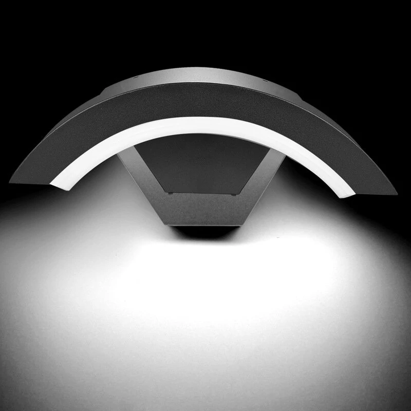 (image for) 9W Arc Shape Tuya WiFi Wall Light RGBW Color Change and Dimming Works with Smart Life APP Google Home and Alexa Voice Control